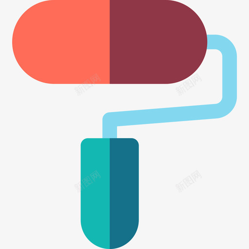 油漆辊内部11平面图标svg_新图网 https://ixintu.com 内部 平面 油漆 设计