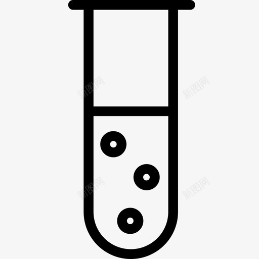 试管科学60线性图标svg_新图网 https://ixintu.com 科学60 线性 试管