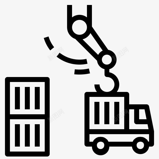 集装箱汽车物流图标svg_新图网 https://ixintu.com 概要 汽车 物流 航运 运输 集装箱
