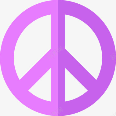 和平标志女权主义6平淡图标图标