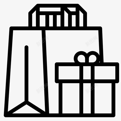 礼品盒子圣诞节图标svg_新图网 https://ixintu.com 圣诞节 概要 电子商务 盒子 礼品 礼物 节日