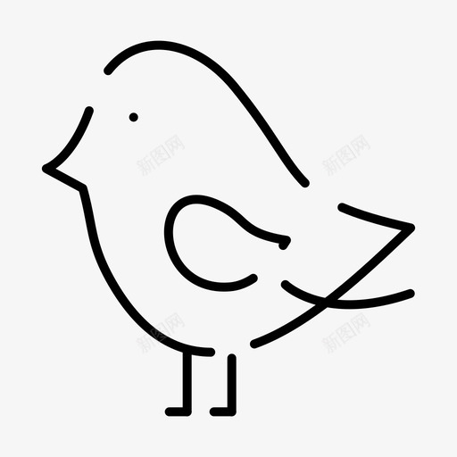 小鸟复活节自然图标svg_新图网 https://ixintu.com 东方 东方规则 复活节 小鸟 自然 虚线 规则