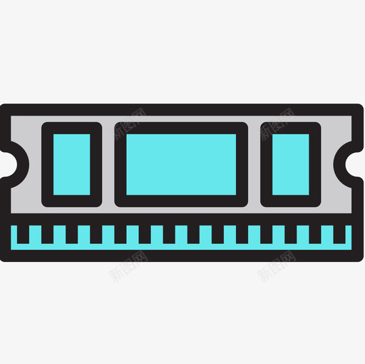 Ram计算机17线性彩色图标svg_新图网 https://ixintu.com Ram 线性彩色 计算机17