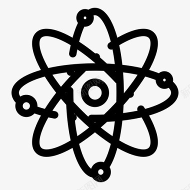 原子化学实验室图标图标