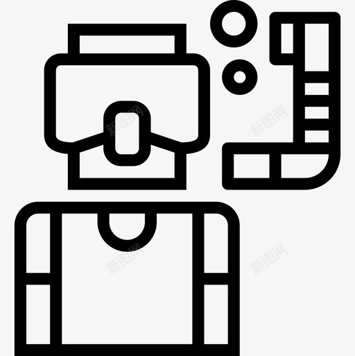 水肺潜水运动68直线型图标svg_新图网 https://ixintu.com 水肺潜水 直线型 运动68