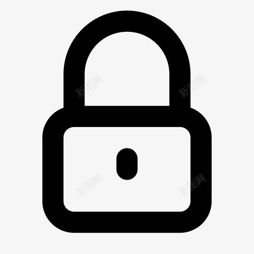 锁挂锁用户界面图标svg_新图网 https://ixintu.com 挂锁 用户界面 用户界面需要线 锁