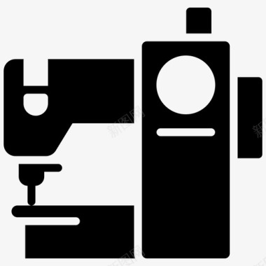 缝纫针织机器图标图标