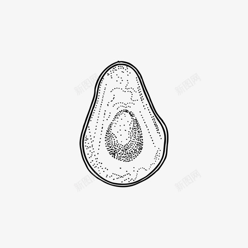 采购产品鳄梨手绘鳄梨手绘水果图标svg_新图网 https://ixintu.com 产品 手绘 水果 蔬菜 采购 鳄梨