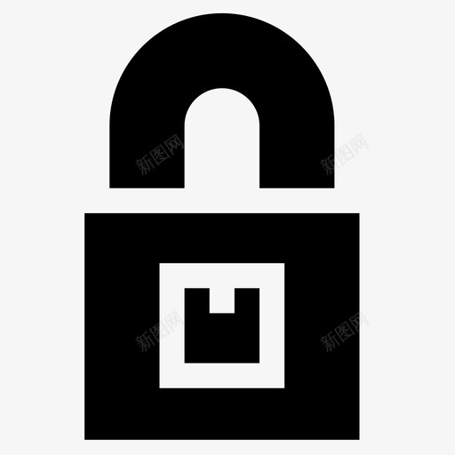 挂锁装运6填充图标svg_新图网 https://ixintu.com 填充 挂锁 装运
