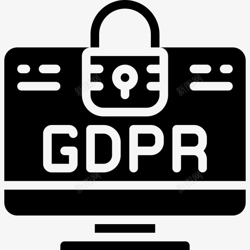 GDPR数据保护16填充图标svg_新图网 https://ixintu.com GDPR 保护 填充 数据