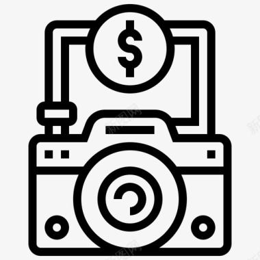 相机设备钱图标图标