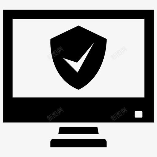 验证安全性复选标记计算机图标svg_新图网 https://ixintu.com 在线安全性 复选标记 实心商业图标 笔记本电脑保护 计算机 防病毒符号 验证安全性