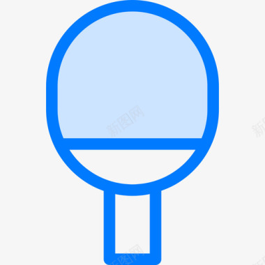 球拍乒乓球2蓝色图标图标