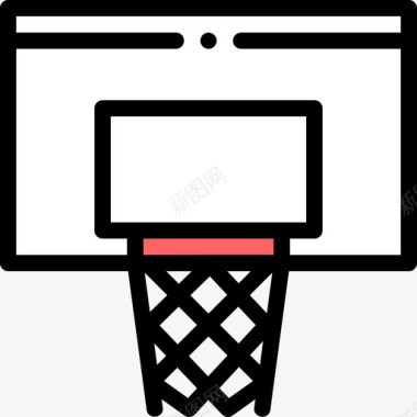 篮球活跃的生活方式11线性颜色图标图标