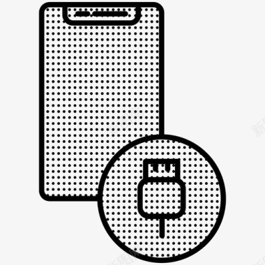 usb插件智能手机图标图标