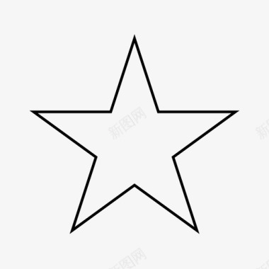 星星几何等级图标图标