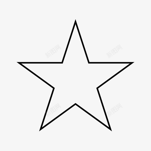 星星几何等级图标svg_新图网 https://ixintu.com 几何 形状 星星 等级 集合