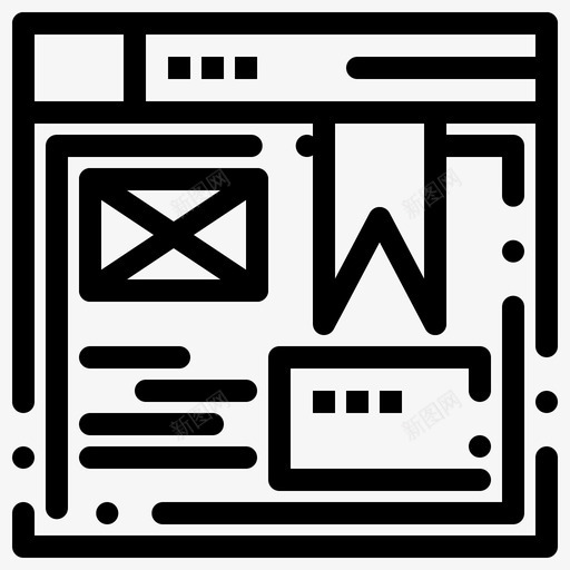 布局浏览器图标svg_新图网 https://ixintu.com collection feb v4 web 布局 浏览器 界面 网站 设计