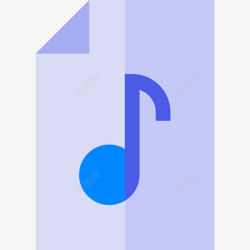 音乐文件音乐平面图标svg_新图网 https://ixintu.com 平面 文件 音乐