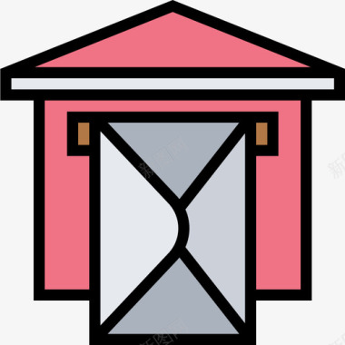 邮箱邮政元素4线型颜色图标图标