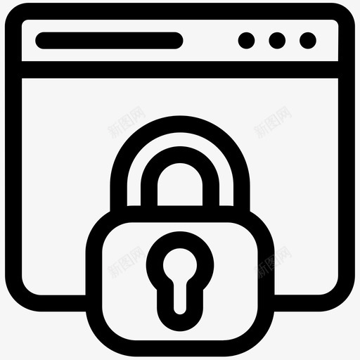 浏览器安全保护搜索引擎优化营销图标svg_新图网 https://ixintu.com 优化 保护 安全 搜索引擎 浏览器 营销