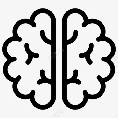 头脑风暴创造性大脑创造性思维图标图标