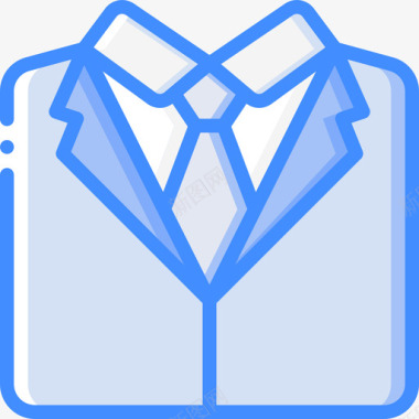 西服婚礼102蓝色图标图标