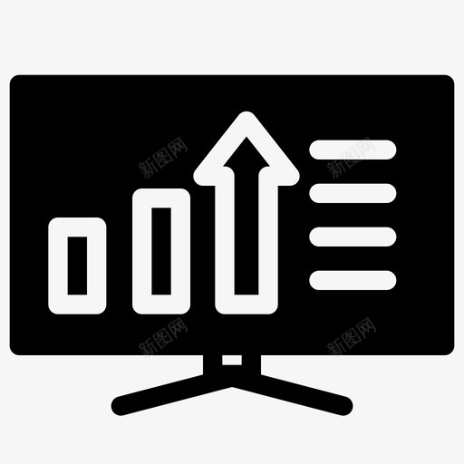 数据监控分析桌面图标svg_新图网 https://ixintu.com 优化 分析 字形 搜索引擎 数据 数据分析 桌面 监控