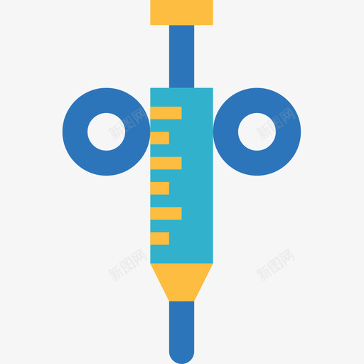 注射器科学86扁平图标svg_新图网 https://ixintu.com 扁平 注射器 科学86