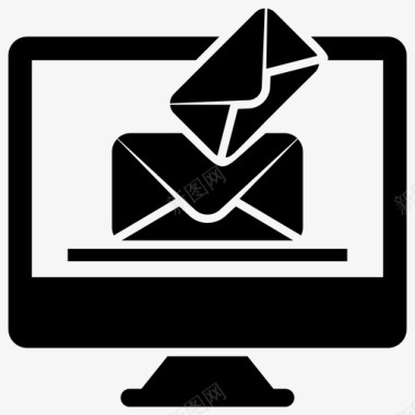电子邮件计算机文件共享图标图标