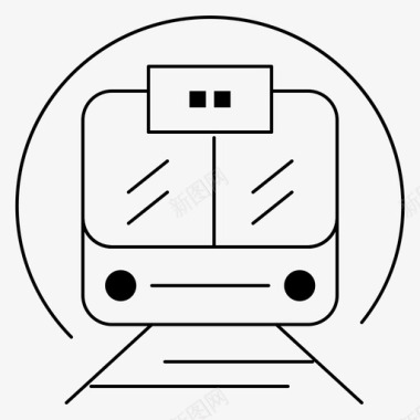 速度公共高速列车图标图标