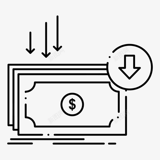 业务成本削减图标svg_新图网 https://ixintu.com 2月 v4 web 业务 减少 削减 开支 成本 界面 财务 集合