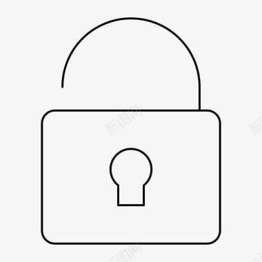 解锁安全基本用户界面元素图标图标