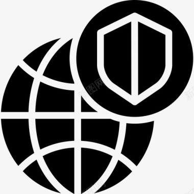 全球网络安全9级图标图标