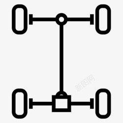 转向器车轴底盘转向器图标高清图片