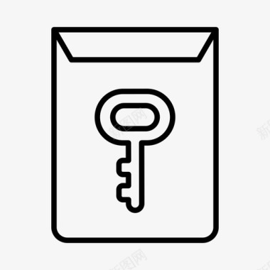 钥匙保险箱保安图标图标