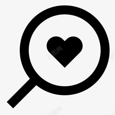 寻找爱情心灵搜索爱情搜索图标图标
