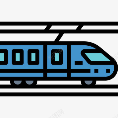 火车运输92线颜色图标图标