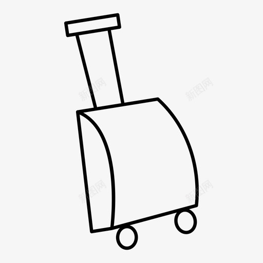 袋子行李垃圾图标svg_新图网 https://ixintu.com 垃圾 废物 行李 袋子