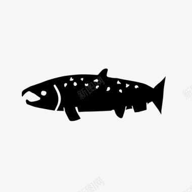 大马哈鱼加利福尼亚鱼图标图标