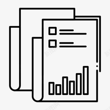 报告分析审计图标图标