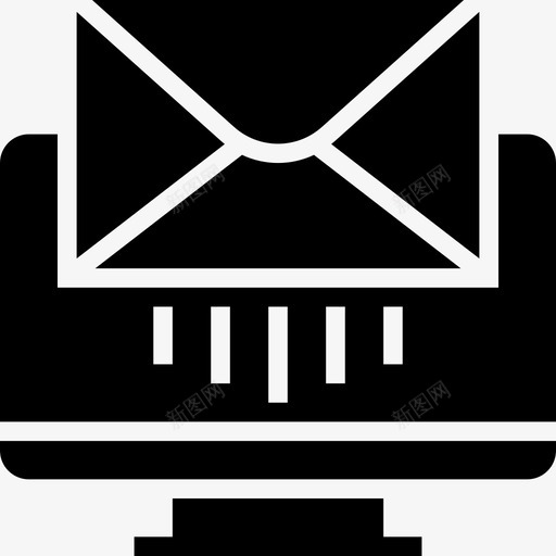 电子邮件邮政要素2字形图标svg_新图网 https://ixintu.com 字形 电子邮件 邮政要素2