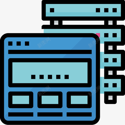 网络托管网络开发27线性颜色图标svg_新图网 https://ixintu.com 开发 托管 线性 网络 颜色