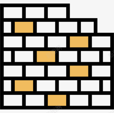 砖墙工程42黄影图标图标