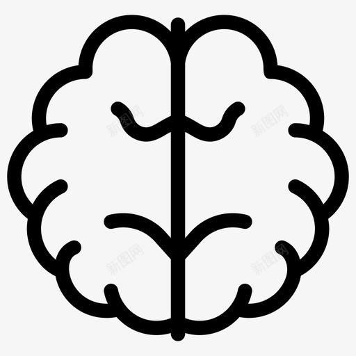 大脑教育人脑图标svg_新图网 https://ixintu.com 产品 人脑 发布 图标 大脑 展示 思考 教育 智力 模块 线图