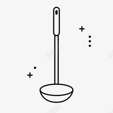 勺厨房汤图标图标