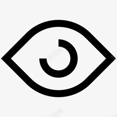 眼睛生物特征印象图标图标