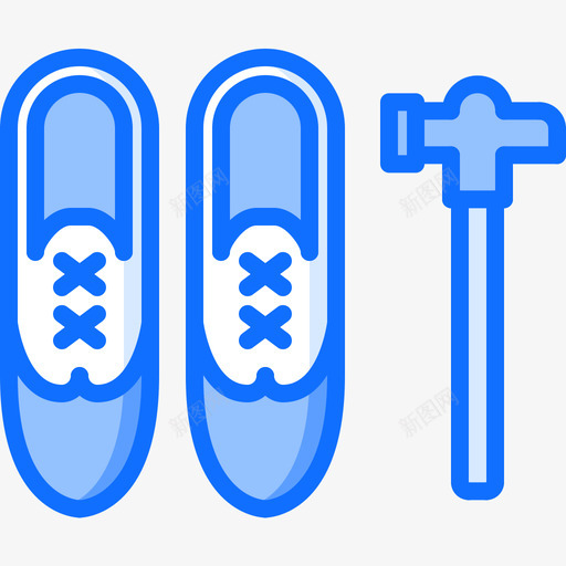 鞋匠工艺4蓝色图标svg_新图网 https://ixintu.com 工艺4 蓝色 鞋匠