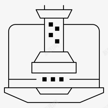 数字数字战略营销图标图标