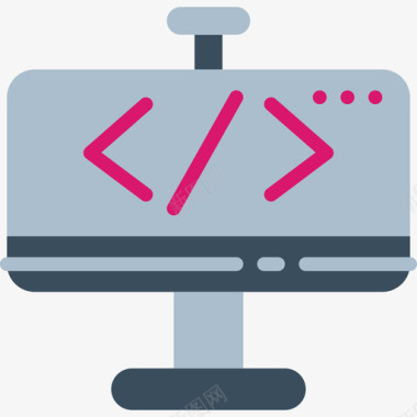 编码机器人机器平面图标图标